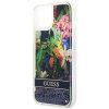 Guess GUHCP14SLFLSB iPhone 14 / 15 / 13 6.1 niebieski/blue hardcase Flower Liquid Glitter